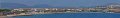 Panorama sur le bord de mer de Frejus